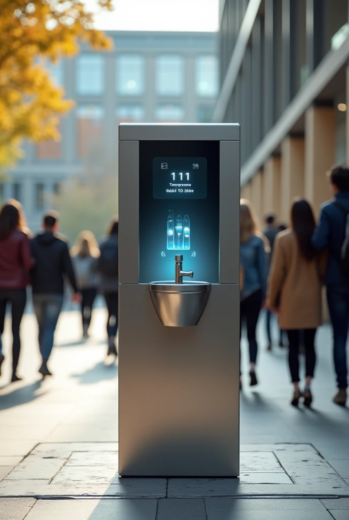 Smart Drinking Fountain Temperature Sensor for University