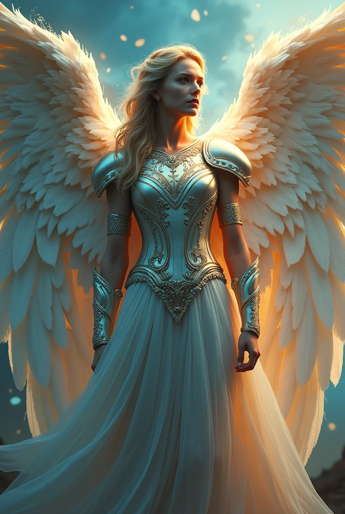 ((Cinematic photo of a beautiful and (((GUARDIAN ANGEL warrior. . Art by: JOAQUIN SOROLLA, THE GRECO, WILLIAM ADOLPHE BOUGUEREAU))) in full Colors. full body. Hello poster, Noah Bradley, Luis Royo, Tuomas Korpi, Neil Blevins, screen print, pastel colors, cinematic, elegant, intricate, 8k, trending on artstation, concept art, sharp focus, illustration, hyper), (Beautifully Color Graded), Unparalleled Quality, Hard Surface Modeling), American Tonalist, Expression of Determination, (Iridescent), CANON-Eos-C300-ƒ4-15mm, Colorful, Surrealist Surprise), Infrared Unseen, (Impressionist Oil Art), Victorian Elegance, Elegant Perfectionism), Beautiful, Post-processing, Photographed by a Nikon Z7 II Camera