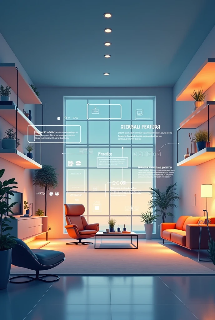 an image about home automation in vector format
