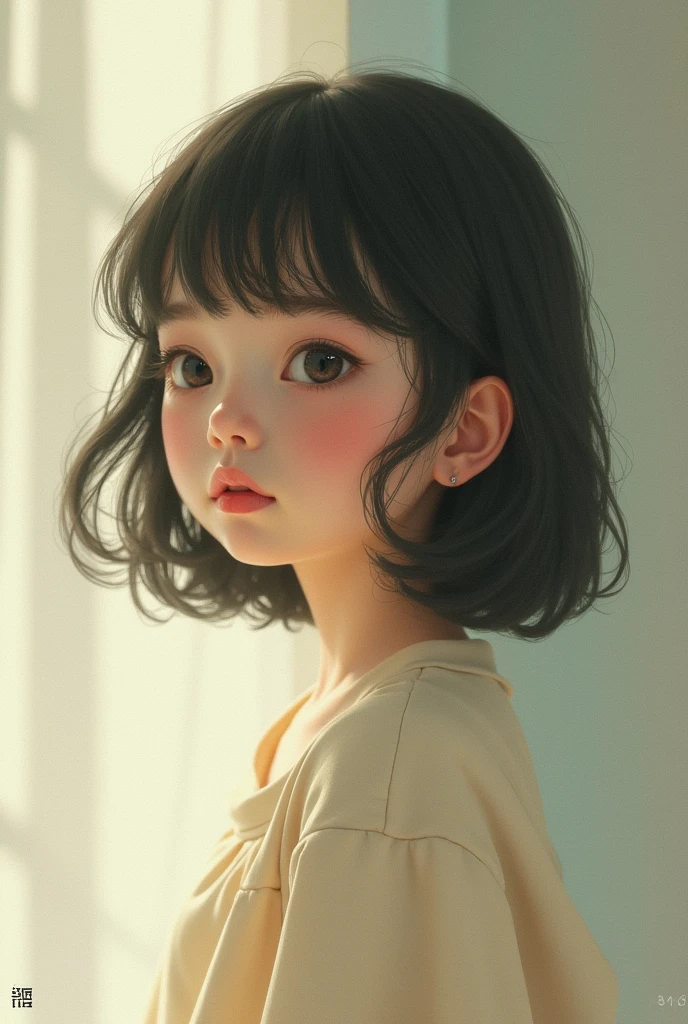 create a girl for lofi music cover