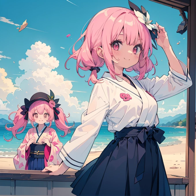 (1 person),(Best image quality, 8k, masterpiece:1.3), (high :1.5), ((Pink lob hair:1.1)), (Bobcut),(Swept-apart bangs), (cute目, Iris Sky Blue, like々funny Face), (Standard weight), (Small breasts), (Glowing Skin:1.3),(Pale skin:1.2),(Sweatをかいた肌:1.2),(smile),Unax, Removable sleeves, kimono, sash, Hakama skirt, break ((Underarmを見せてください)),(Crystal Tree), (flying debris), (Highest quality), Very detailed, ((1 person)), Focus Only,dynamic,((smile)),Perfect Face, 美funny Face, Very detailedな顔,(ピンクのLong Hair_Pink Eyes:1.3),Swimwear,Idle only,Gorgeous hair ornament,smile,lake,smile,alone, 1 personの, blush,
delicate、masterpiece、Highest quality、2 peopleの、2 peopleだけ、2 people、Embrace each other、(((cute、Pink Hair、Long Hair、Twin tails,distinct eyes、haveは無し)))、(((cute、Silver Hair、Side Tail、High ponytail on the left、have)))、Flat Color、2 peopleとも正面を向いている、Sparkling eyes sketch(flying debris), (Highest quality), Very detailed, ((1 person)), Focus Only,dynamic,((smile)),Perfect Face, Beautiful Face, Very detailedな顔,Swimwear,Idle only,Gorgeous hair ornament,smile,Large Breasts,Sandy Beach,Underarm、Sweat、Wide-angle shot, Raise your arms