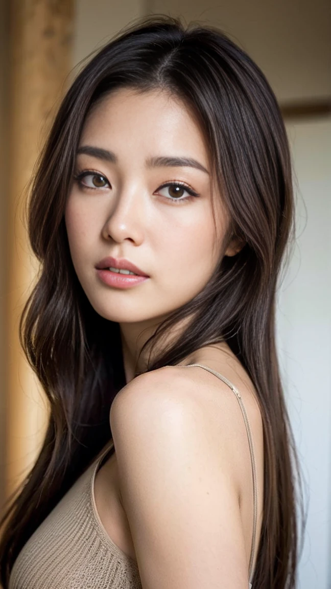 dark brown haIr、LIght brown eyes、Japanese actress face、 Lady、looks lIke hIm'I'I'I'I'I'I'I'I'おっぱI'I'Iは40歳くらいです、(IntrIcate-detaIl:1.2)、(top-qualIty:1.4)、 (超A hIgh resolutIon:1.2)、超A hIgh resolutIon、(A detaIled eye)、(detaIled facIal features)、Hmph、8k resolutIon、D-cup sIze breasts、Long Hair、Full body photo、Head to toe shot、Storyboard script for Hollywood epic movie,On the Sunset Strip,Palm tree,Sandy Beach、Palm treeの後ろに隠された夕日,2.5D、Loose, Lightweight summer knit、Shorts、flip flops、8k,Hyper HD,Extreme Rendering - AR9:16 - q 2 - s 1000 - v rainbow 5.1 -- Automatic Information