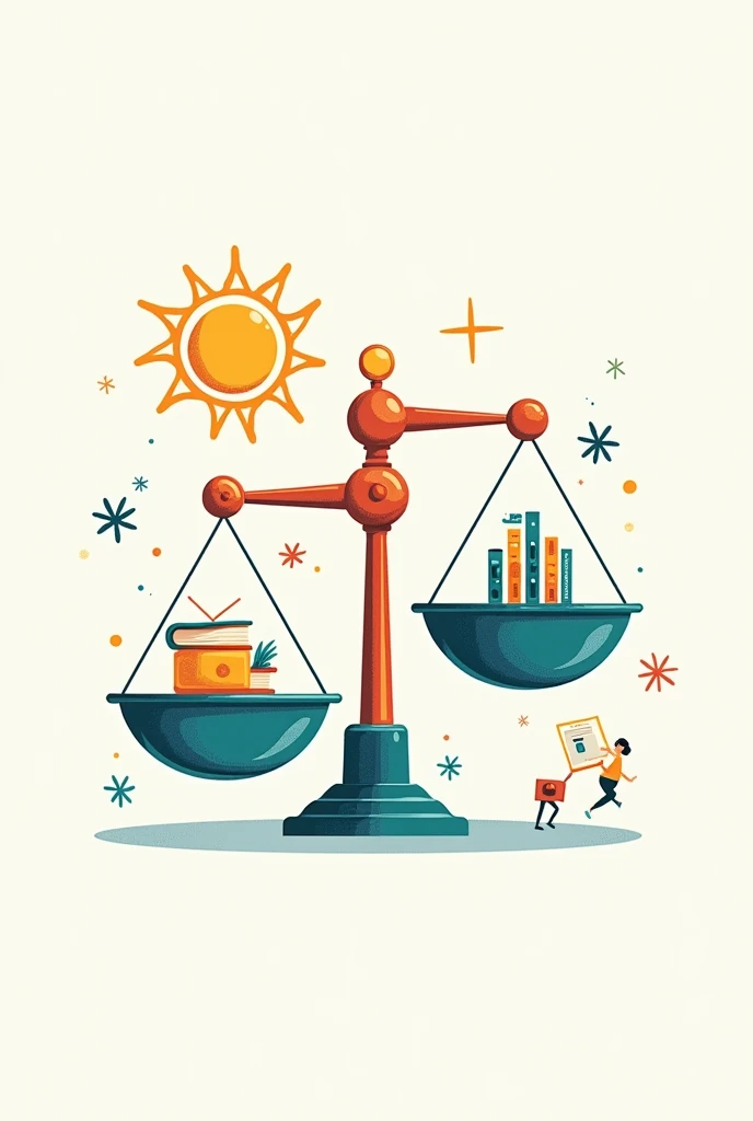 Generate a cartoon image of the axes of balanced training in education 