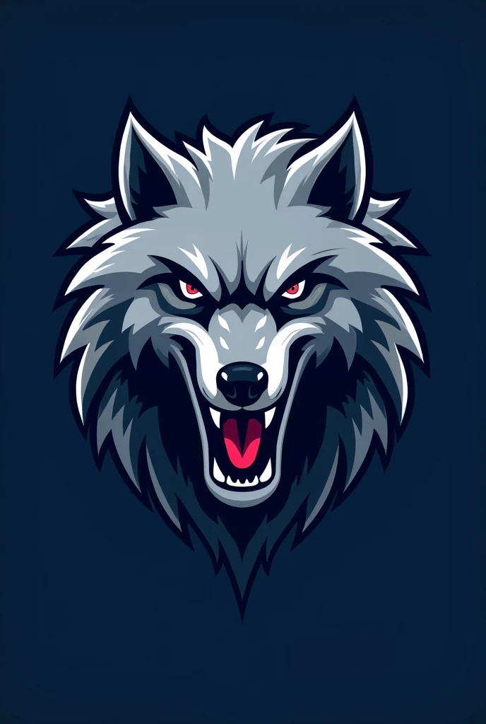 make a logo for nfl team: the team is a wolf, The team colors are blue and silver and the team name is CYGWOLVES