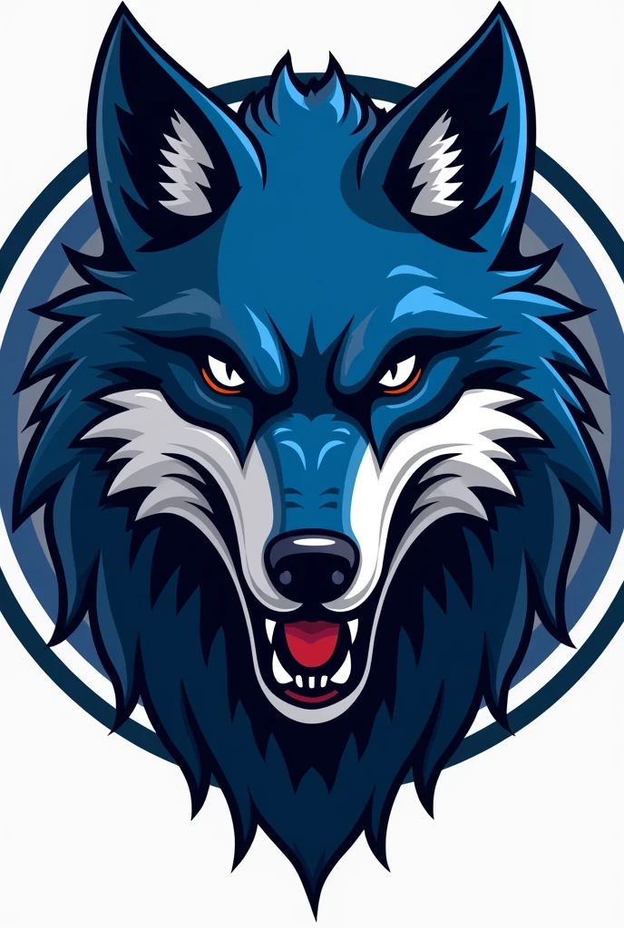 make a logo for nfl team: the team is a wolf, The team colors are blue and silver and the team name is so put it CYGWOLVES and make it look like a real logo