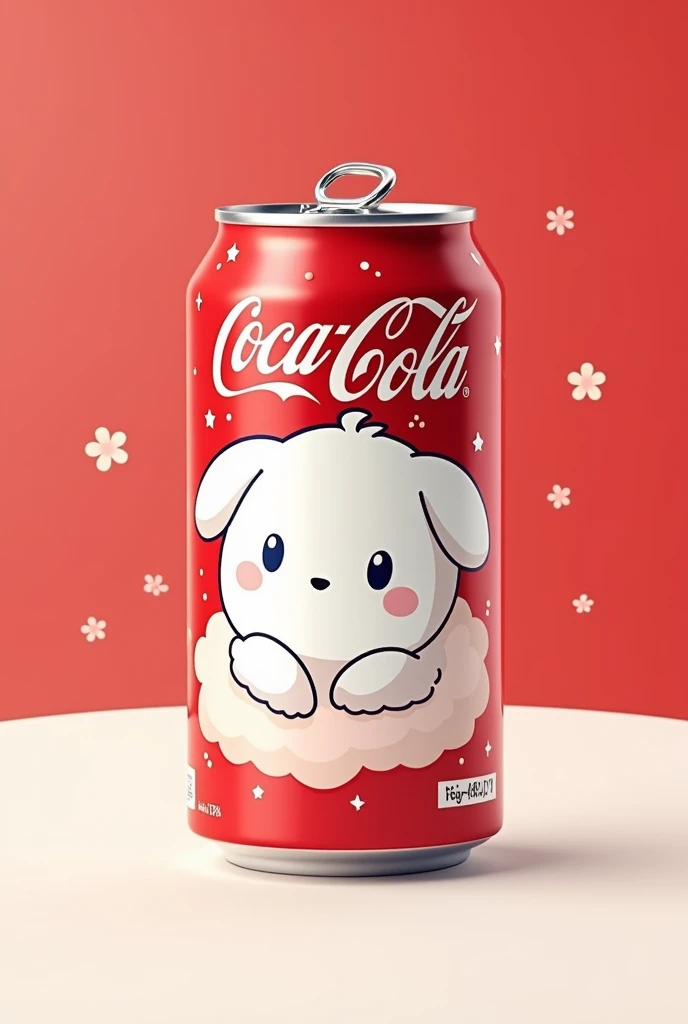 Coca-Cola can with a Cinnamoroll Sanrio design


