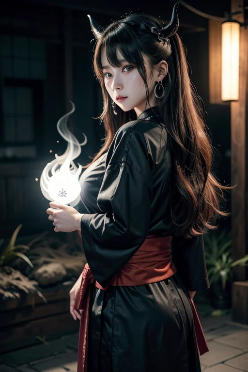 Female ghost (Oni Woman)Big Tits,Big Ass,
Appearance:
Female ghostは、It has an intimidating appearance that is both powerful and terrifying.。Her skin is、Thicker than a normal human、Has dark red and blue hues、It feels like a hard armor.。額からは鋭い一本Alsoは二本の角が生えており、It symbolizes her dignity.。The eyes shine sharply、Shining red like a flame、It scares the viewer。彼女の髪はblackAlsoは濃い紫色で、shortage々Her beautiful wavy long hair、The way it flutters in the wind is impressive.。
clothing:
Female ghostのclothingは、Many of them are adaptations of traditional Japanese clothing.、そこにshortage々It has elements of beauty and warriors.。Wearing a kimono-style jacket with a thick obi around the waist、The outfit is paired with hakama and leggings for ease of movement.、Overall, it's a good style for combat.。The edges of the fabric are frayed、It looks like the damaged fabric is still being used.、shortage々It features a unique design。The color is deep red、black、Purple and other colors are the main colors.、Kimono features demon faces and flames、Embroidered with scary motifs such as thunder。
accessories:
accessoriesには、Bones and fangs、金属の鋲などが使われたshortage々Many new designs、It emphasizes her fighting power and dignity.。In her ears she has large metal earrings、Wearing a fang necklace、腰には重い鎖やarmsをつけた帯を巻いています。Also、Her horns and arms、Runes and spells are engraved on it to amplify its magical power.、Further increasing combat power。
arms:
Female ghostは、大きな金棒や斧をarmsとして持ち、Demonstrate your strength on the battlefield。For the metal bar、It is engraved with the demon's symbol to symbolize her power.、The axe is sharpened、Emphasizing her warrior side。これらのarmsは彼女の手に渡ることで、This makes it even more frightening.。
Pause:
Female ghostのPauseは、He is often depicted ready for battle.。With a metal club in one hand and a shoulder strap、With the other hand, he points a finger at the other person as if provoking them.、足を踏みしめて地面を揺るがせるような力強いPauseが特徴的です。Behind、Showing her battle scars、Burning flames and collapsing mountains々is drawn、Her overwhelming strength is emphasized.。Also、Her intimidating expression and sharp gaze、It represents the determination of a warrior.。
このFemale ghostは、Not just strong、A being that possesses both the power of a demon and the wisdom of a human.、She is a very dangerous and fearsome opponent to anyone who challenges her.。