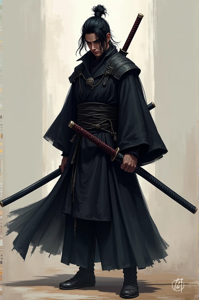 Asano Ashina is the son of Isshin Ashina and brother of a master Shinobi named Hatsu Ashina, he was trained by his father Isshin but after he passed he was trained by Genichiro Ashina who is his older brother, he later became a master swordsman and is the only person who is Hatsu Ashina’s equal making him stronger the Sekiro himself he wears black Shinobi clothing and has a katana on his waist, he is also known as “悪魔” which translates to Devil