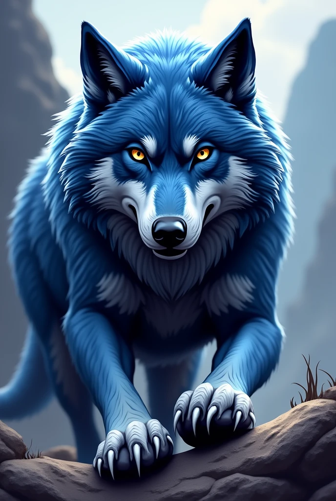 nfl team logo:the wolf team: blue with silver details, They are called CYGWOLVES