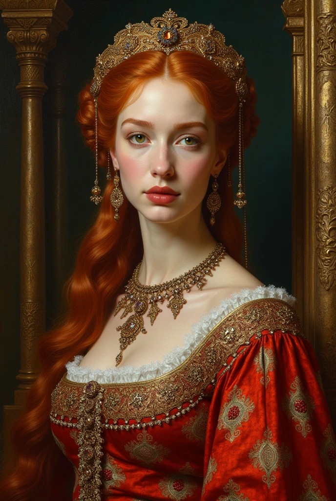 The Hurrem Sultana, A beautiful redhead woman, who lived during the times of the Sultanate of Suleiman