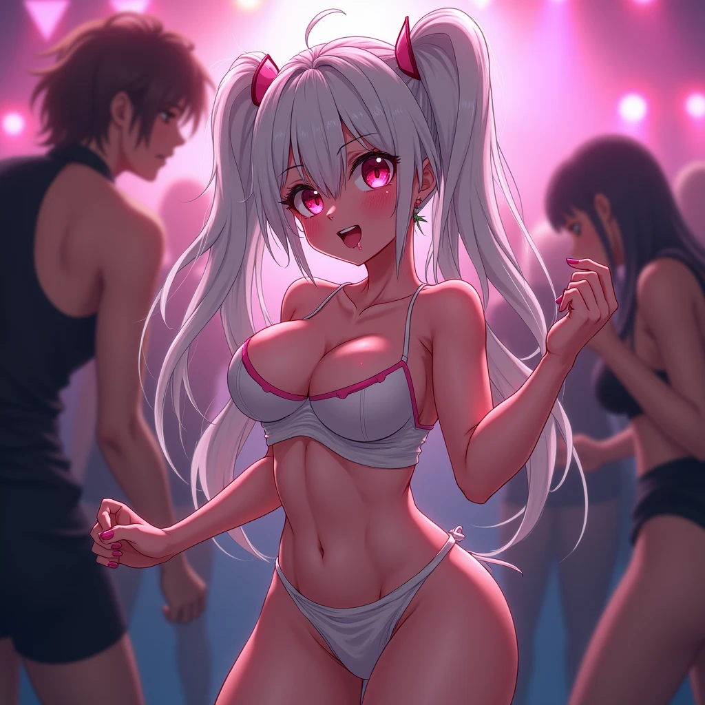 NSFW,masterpiece,Highest quality,High resolution,Super detailed,Shirakami Fubuki\(Hololive\),Gray Hair、One-sided braid、Ahoge、Earrings,Fox ears,Fox tail,Crop top shirt,Sleeveless,Embarrassed,blush,Expecting face,(Ecstasy face),(Adult Shop),(Underwear section),(Naughty shop),Cute pose,Date,(Seduce),(Middle-aged men),(Having sex),Insert your dick,Creampie,(Squirting),(rape),(rape)