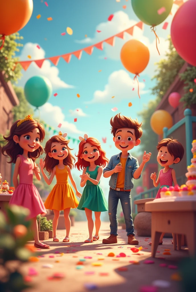 Create a fun themed party setting.