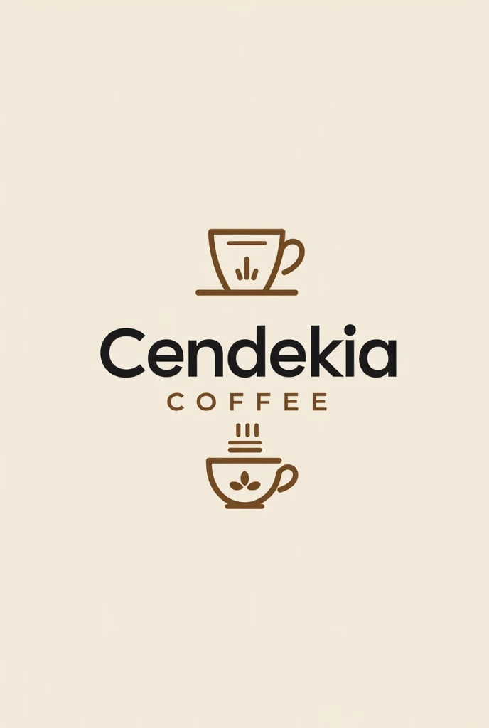Technology logo, for cofee, ETW text cendekia coffee