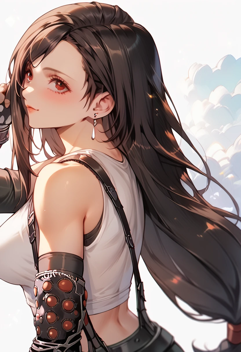 ultra detailed, best quality、nsfw,(Tifa from Final Fantasy)、slender、Large Breasts