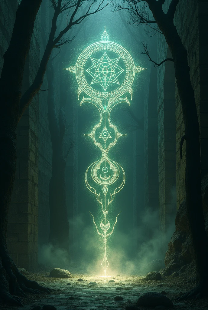 Create rune-like symbols that represent invisibility