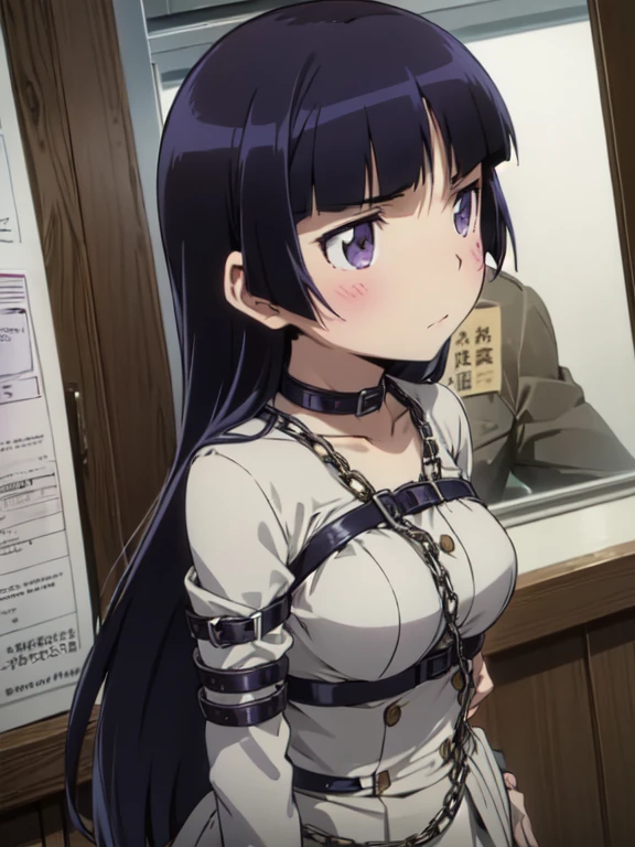 (A woman wrapped in iron chains), (ruri gokou), Bondage, hostage, pasting