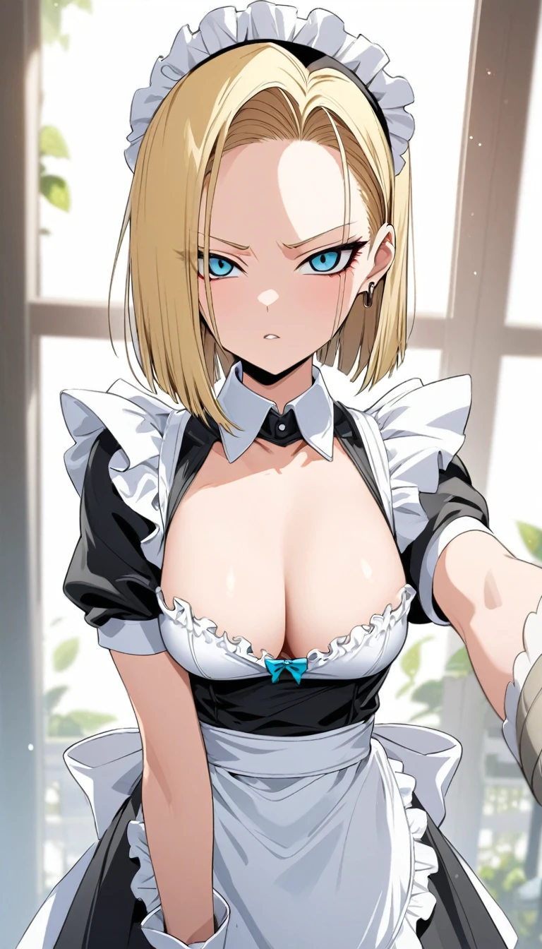 Android 18, french maid outfit, maid dress,