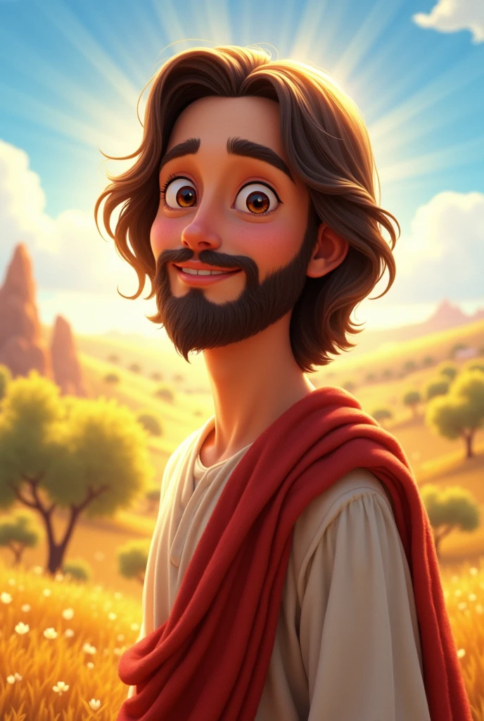 generates Jesus of Nazareth Disney Pixar style AI