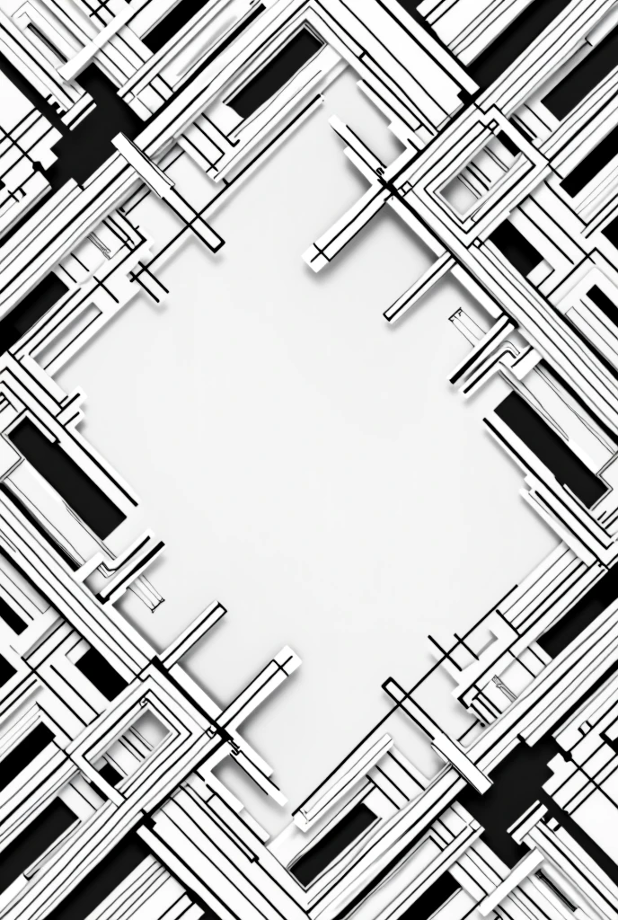 An abstract black and white wallpaper 