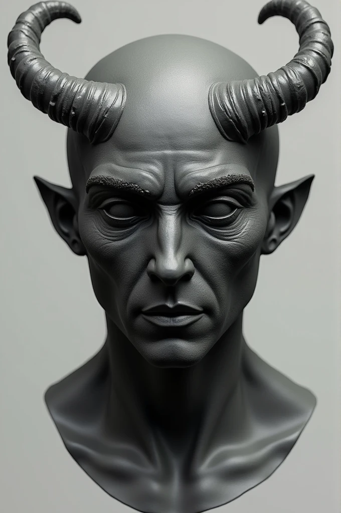 I want a mold for a mask that covers the entire face and only has openings for the eyes., my face is 22cm tall and 24cm wide with almond shaped eyes, and I want a mold for 4cm horns too