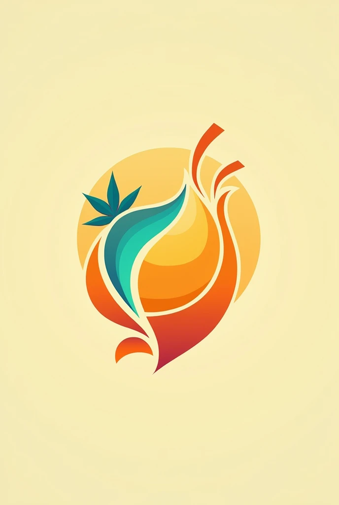A logo for a drinks company, Modern ,with summer colors