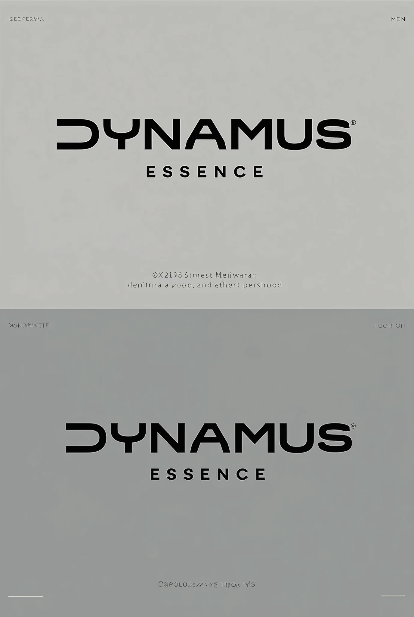 Modern logo for menswear brand Dynamus Essence