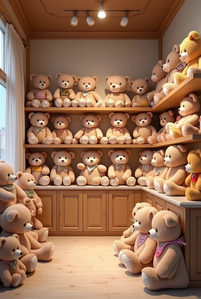 Teddy bear store with a variety of designs