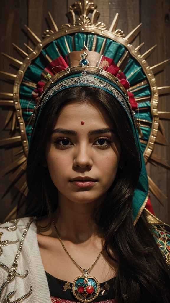 Saint Death and Virgin of Guadalupe in one 