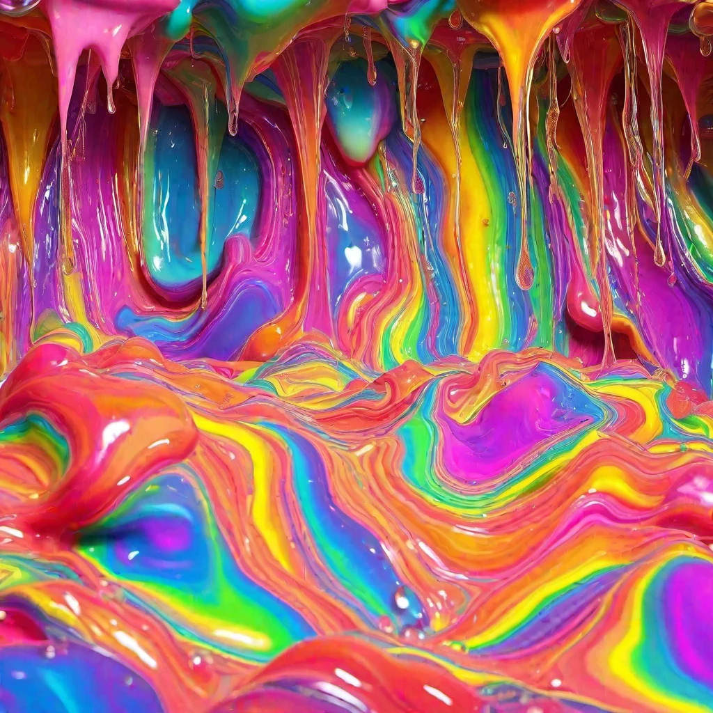 (masterpiece, best quality:1.2), rainbowslime, "A picture of a place full of perfect fat plump thick extreme rainbow waves which roll through a big cave of fat plump thick extreme rainbow slime. The perfect fat plump thick extreme rainbow shiny drops crowl into every edge of the image and surround fat plump thick extreme rainbow slime. (extreme diameter fat wide plump thick extreme rainbow shiny drops with thick bulges)++, There is nothing but perfect fat plump thick extreme rainbow shiny drops and extreme rainbow fat plump thick slime. perfect fat plump thick extreme rainbow shiny drops are falling from the ceiling, too. The fat plump thick extreme rainbow slime is wild with waves and fat plump thick drops. Big extreme rainbow slime waves like a tsunami. Big extreme rainbow slime drops are floating in the air. The perfect fat plump thick extreme rainbow shiny drops are extreme fat plump and huge. Streams of fat plump thick creamy extreme rainbow slime are falling from the ceiling. Splatters of rainbow slime."