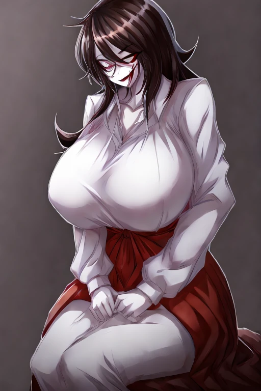 Mommy Jeff the killer very pretty and beautiful with very big and huge breasts