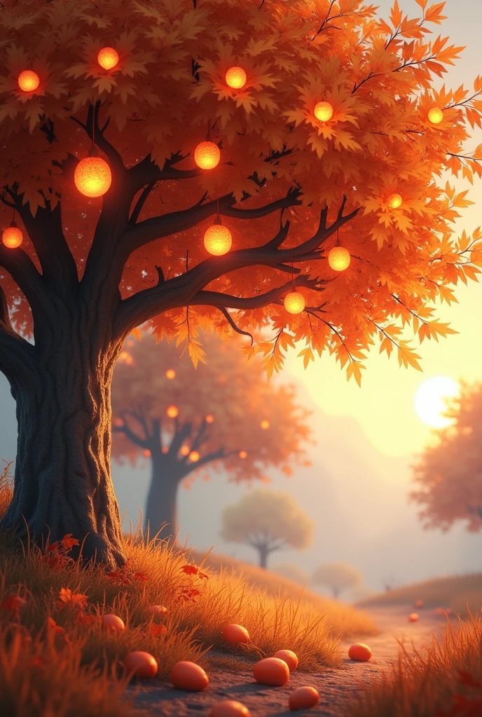autumn(あtree)Come(tree)Nuto Eyes(eye)It looks bright(fruit)Enedomo Wind(wind)Sound(sound)Surprised(surprise)Dry