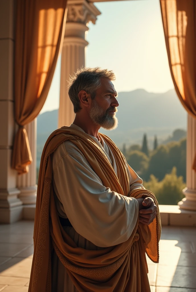 character man greek aesthetics genius, speaking