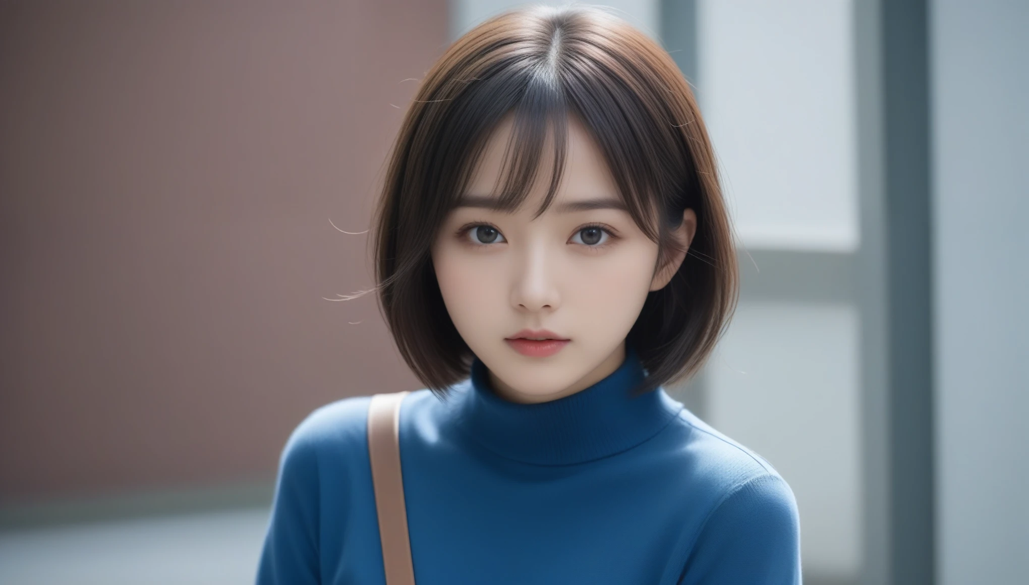 8k, Ultra-high resolution, Highest quality, masterpiece, 三分割法によるphotograph,Surreal, photograph, 1 , (:1.3), cute, cute顔, 細部までBeautiful Eyes, 細かくdetailedに,masterpiece,One Girl:1.2,Japanese women,student,cowboy shot,glaring,Black short hair,messy hair,(Dirty uniform:1.3),Leaning against the wire mesh,Glare,Blue Collar,Factory wall,(Beautiful attention to detail),Subtle details, detailedな顔,anger,Attractive eyes,(ポートレートphotograph:1.4),(Photorealistic images:1.4),Fantasy art,(Beautiful Face:1.4),美しくAttractive eyes、Beautiful Eyes、Grayscale 16Bits,(Tight waist:1.4)、(Beautiful with perfect body proportions:1.4),Pink Lips,Looking at the audience,(((Ideal body type))),A-cup small breasts :2,、Portraiture:2、Perfect Anatomy、鮮明なdetailed、detailed,Fashion magazine cover,Thin lips,完璧でBeautiful Face ,完璧でcute顔, Skin with attention to detail, Perfect limbs、Narrow waist,Surreal,Light and shadow,backlighting