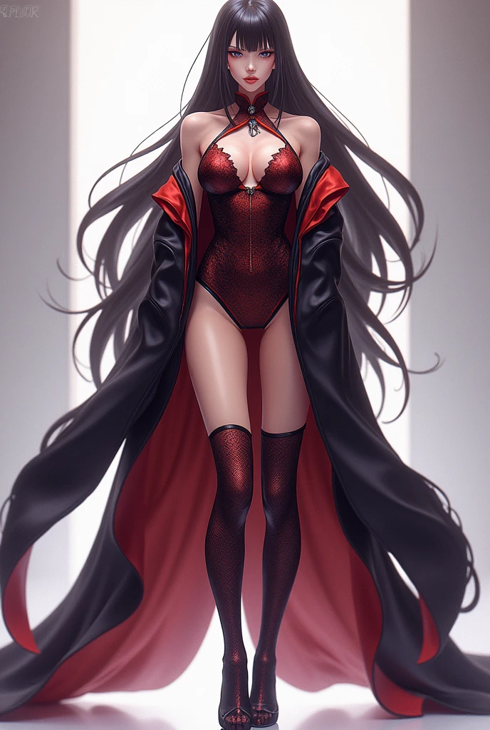 Character design , Idol ,long hair, standing 