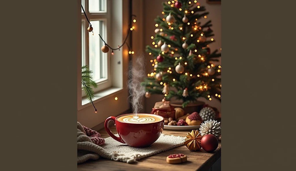 latte, background Christmas decoration ideas for home