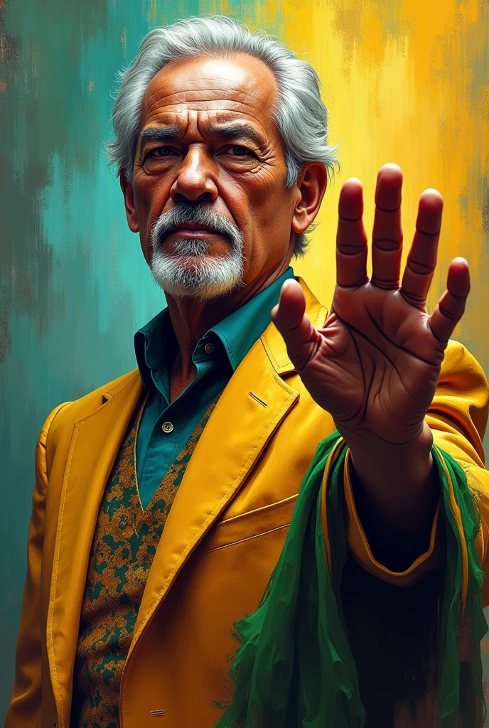 Lula president of Brazil with ten fingers