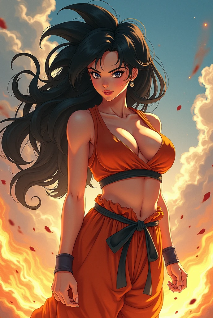 make Goku busty female version