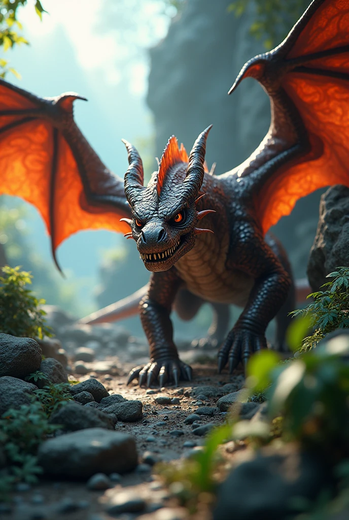 An image with the name Blox Shop and in the background a realistic dragon coming towards the screen