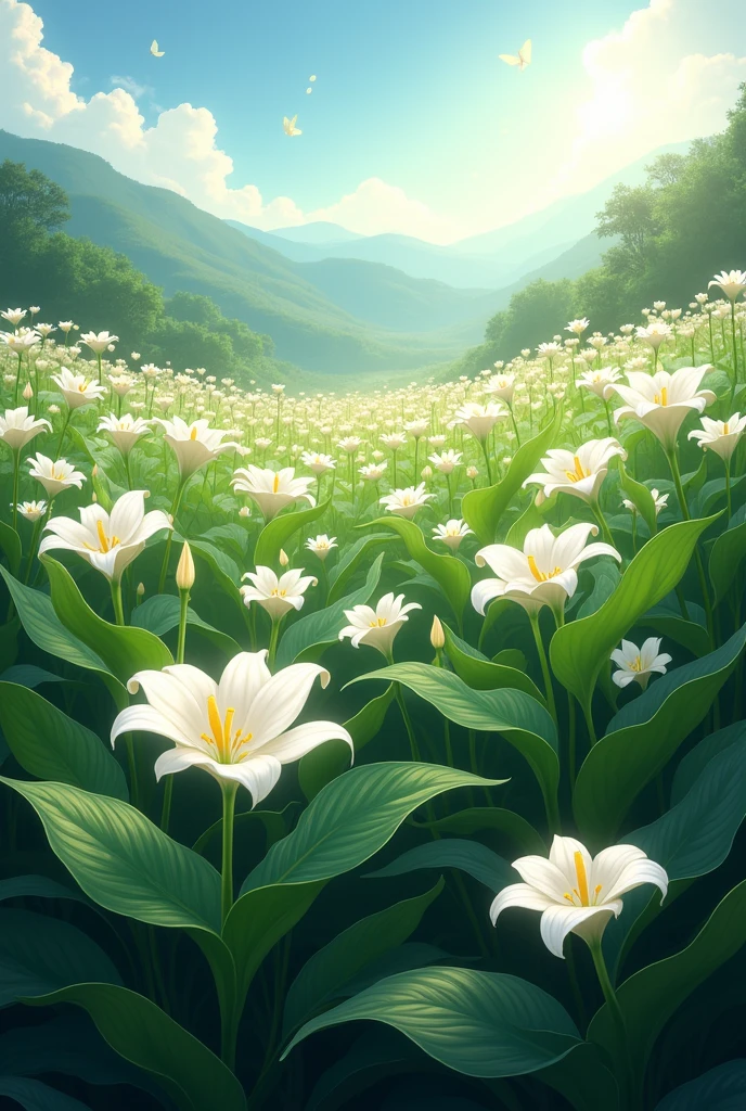 many peace lilies