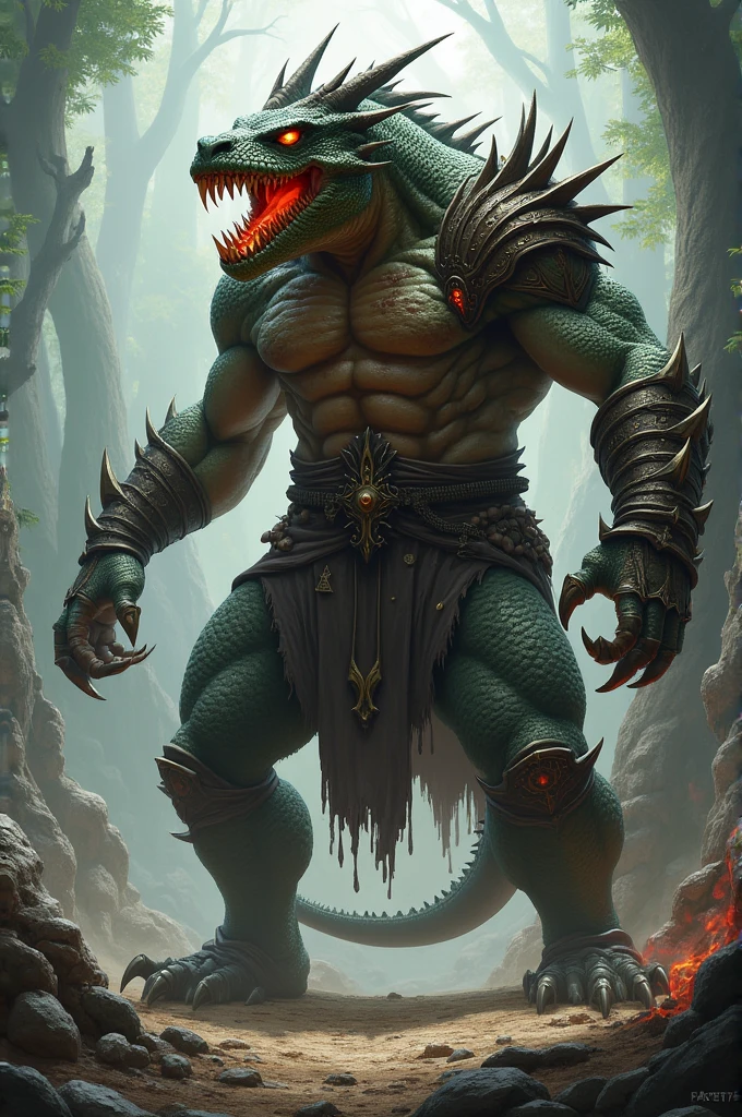 Dragon-like barbarian 
