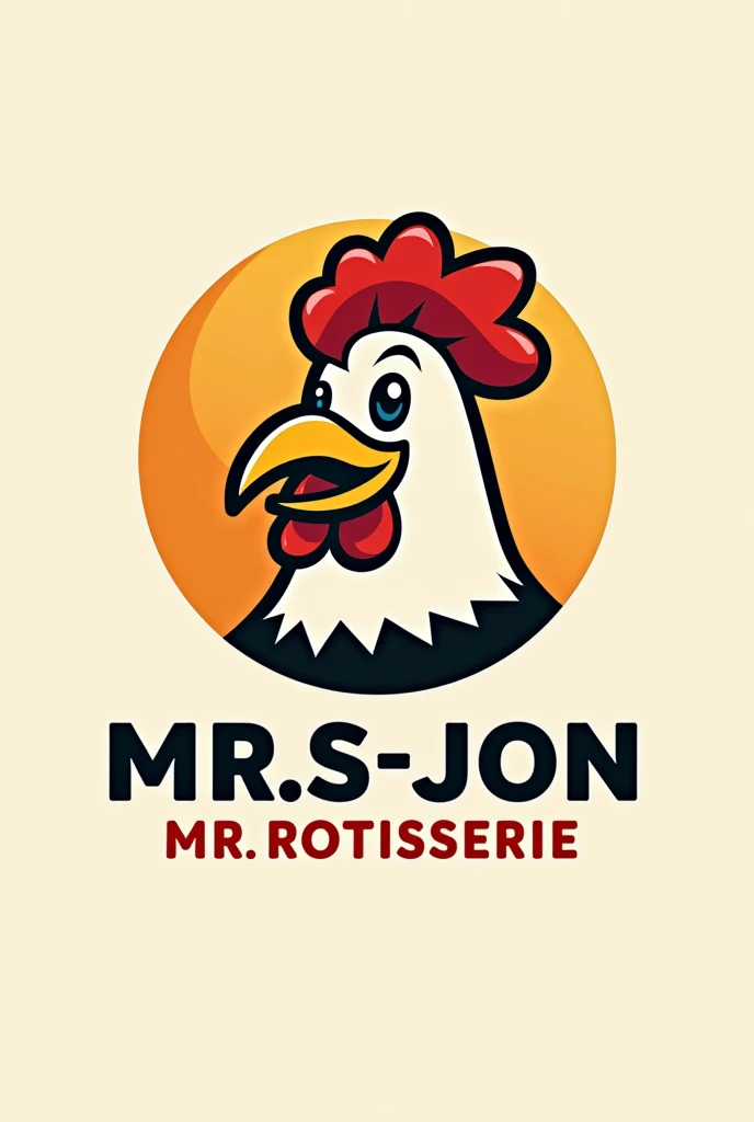 Logo for Mr. Rotisserie. Pollo-jon, that is eye-catching and easy for customers to remember , as well as unique and original, without using so many colors and having a cowboy hat