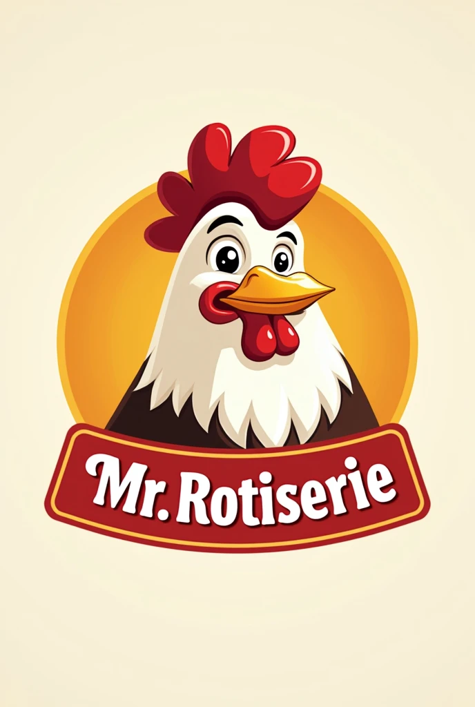 Logo for Mr. Rotisserie. Pollo-jon, that is eye-catching and easy for customers to remember , as well as unique and original, without using so many colors and having a cowboy hat