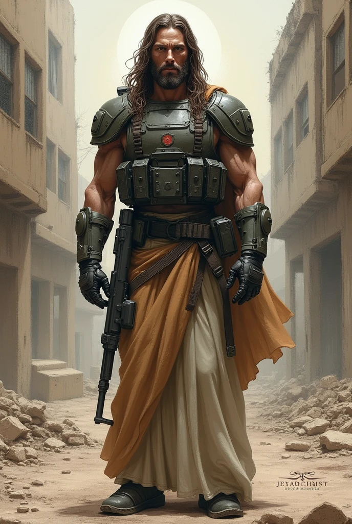 Jesus modern armor sketch
