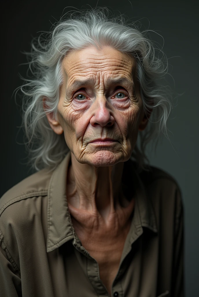 An old woman with gonorrhea