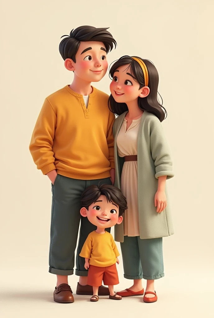 Mother father and Kaka younger sister