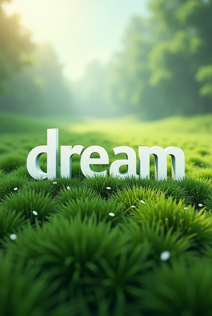 a grass mesh that is a background and in the center says DREAM EVENTS in white