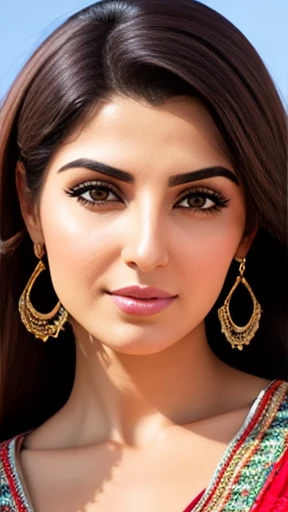 A Lebanese woman focus on the face