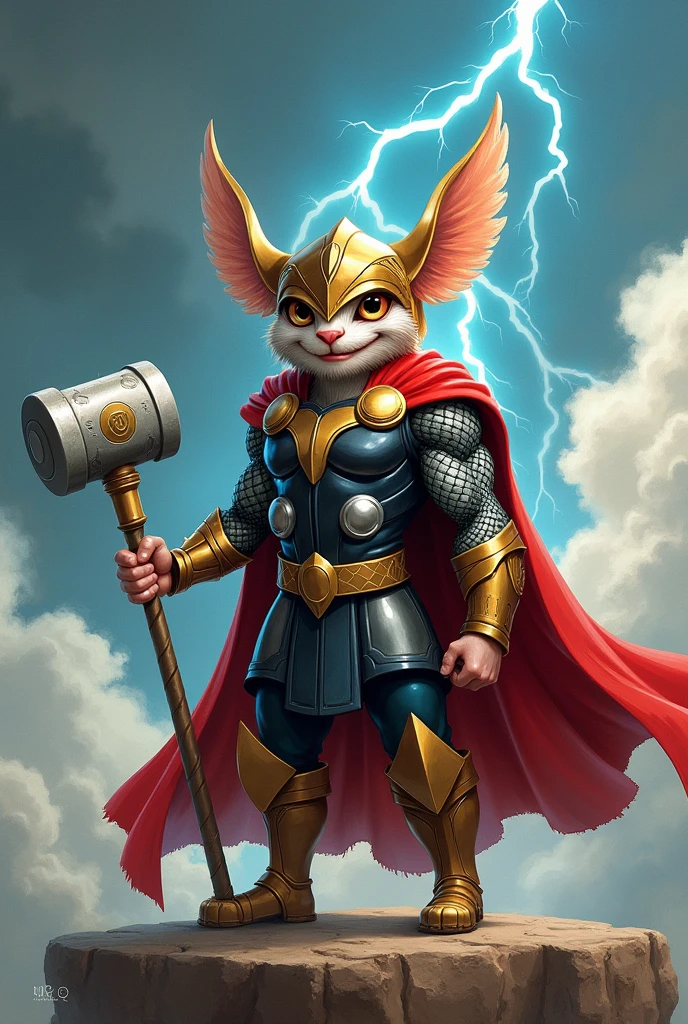 Smigol in Thor costume