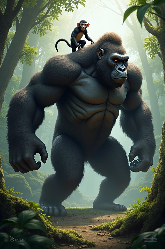 leon, gorilla and monkey