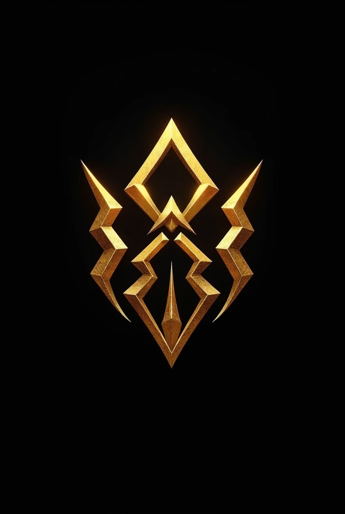 logo type with gold letters and black background, inspired by Marajoara features, Written "Electronics Empire"